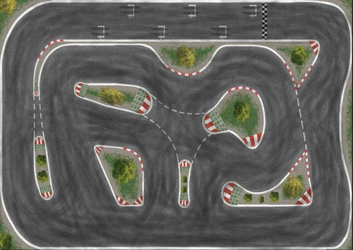 Race track for kyosho mini - race, mini-z