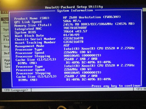 Z600 windows pro - hp, tower